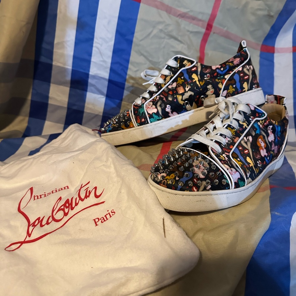 Christian Louboutin Multicolor Studded Sneakers - Picture 8 of 11